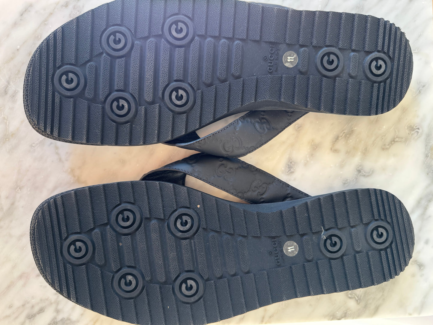Gucci Leather Men Slide