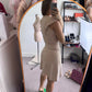 Sandro Dress size 36 beige knit