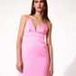 Scanlan Theodore Pink Satin Mini dress size 8