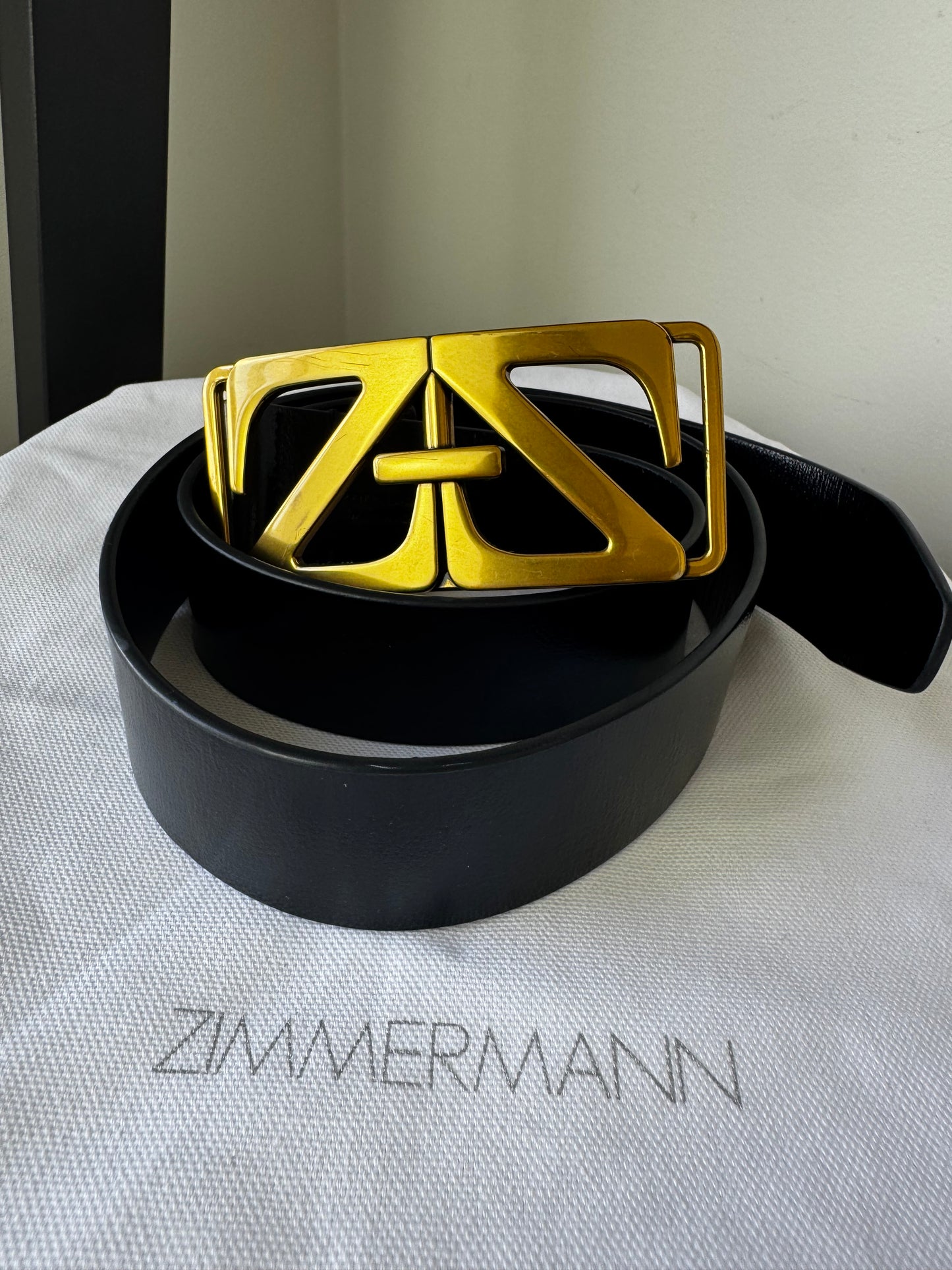 Zimmermann Black leather Belt 40mm
