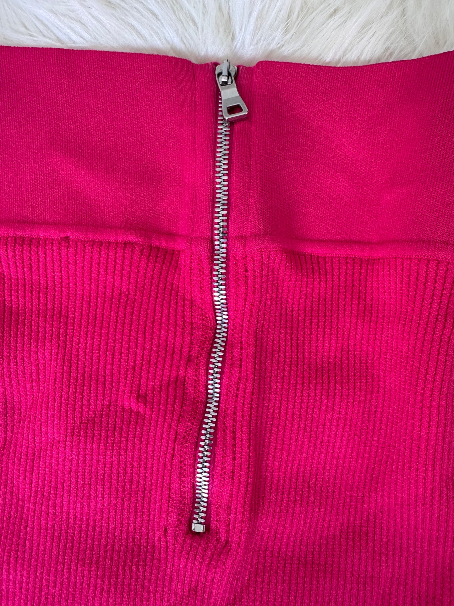 Balmain Ribbed Knit Mini Skirt