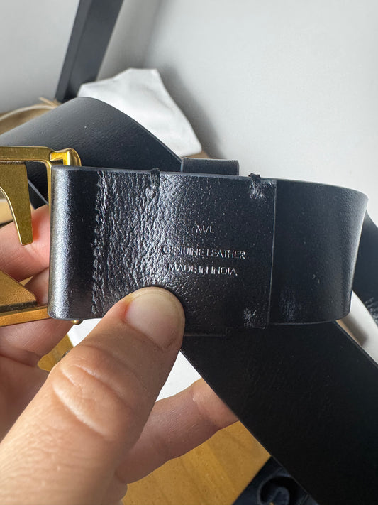 Zimmermann Black leather Belt 40mm