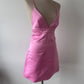 Scanlan Theodore Pink Satin Mini dress size 8