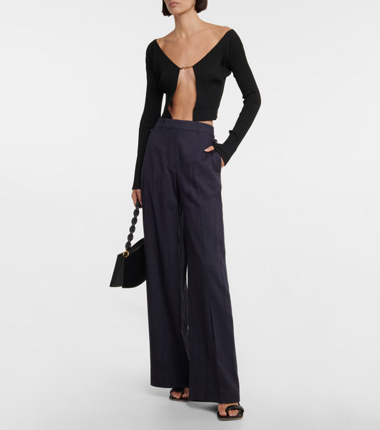 JACQUEMUS
La Maille Pralù Longue logo cardigan size M