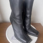 AJE
SERPENTINE HIGH HEEL LEATHER ANKLE BOOT size 39