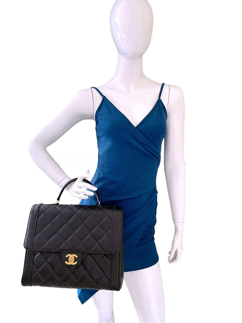 Chanel Kelly Briefcase  Vintage 24k GOLD (RARE)