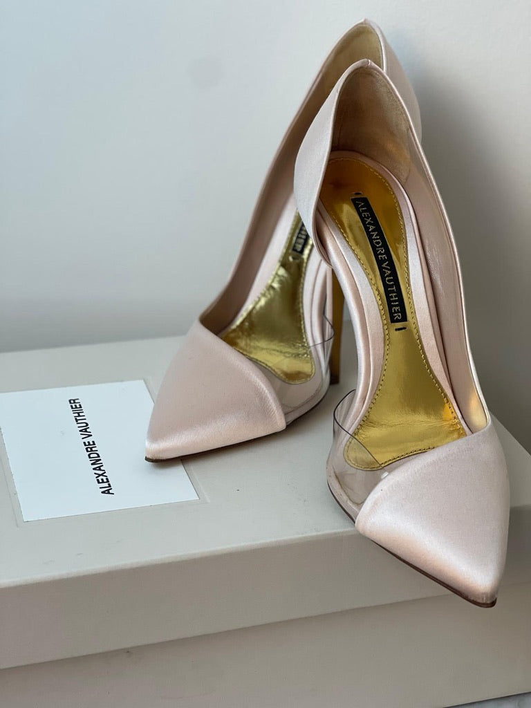 Alexandre Vauthier Satin Pink Heels Size 38