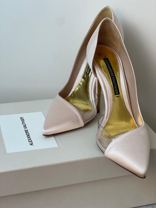 Alexandre Vauthier Satin Pink Heels Size 38