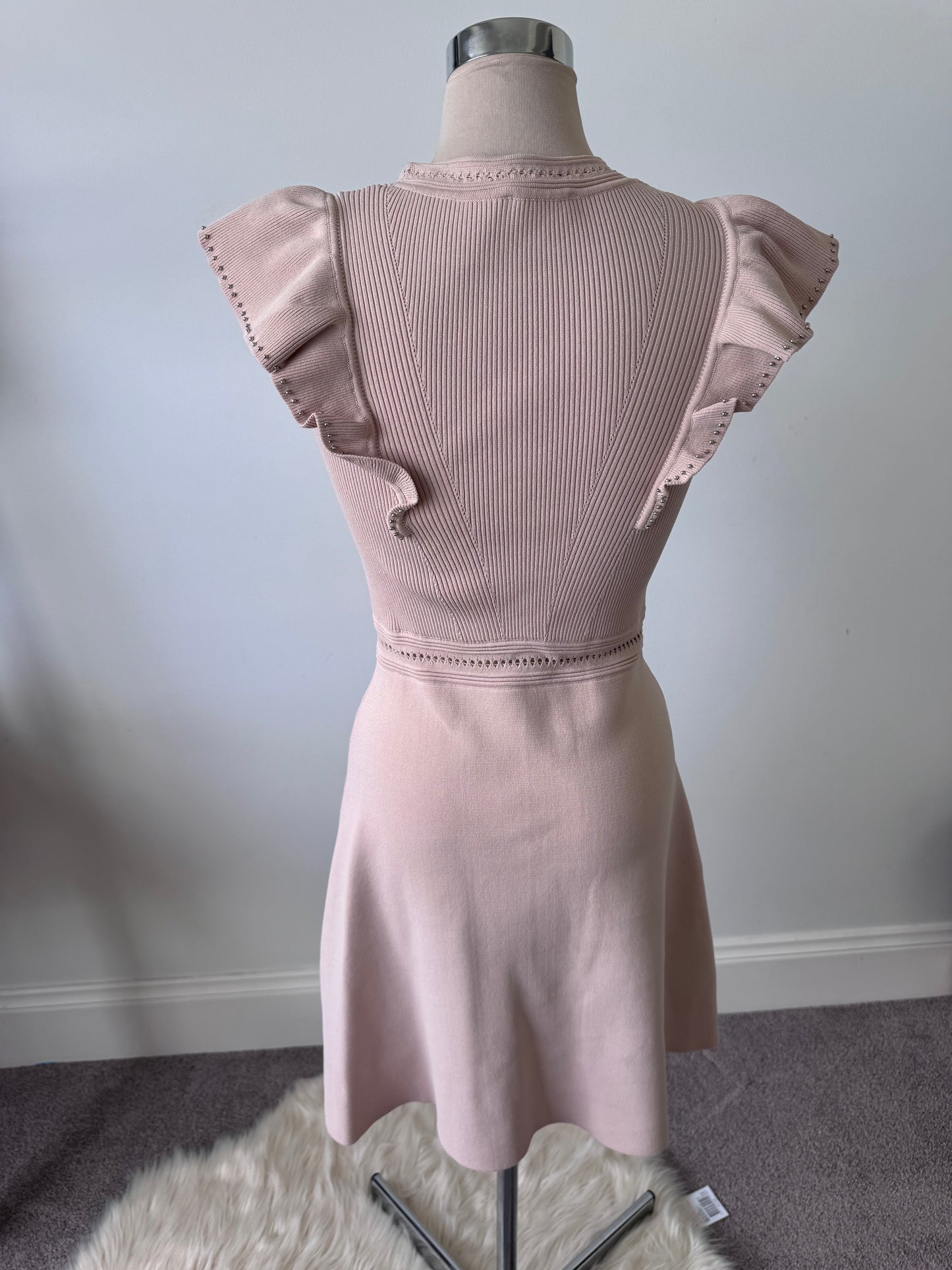 Sandro Dress size 36 beige knit