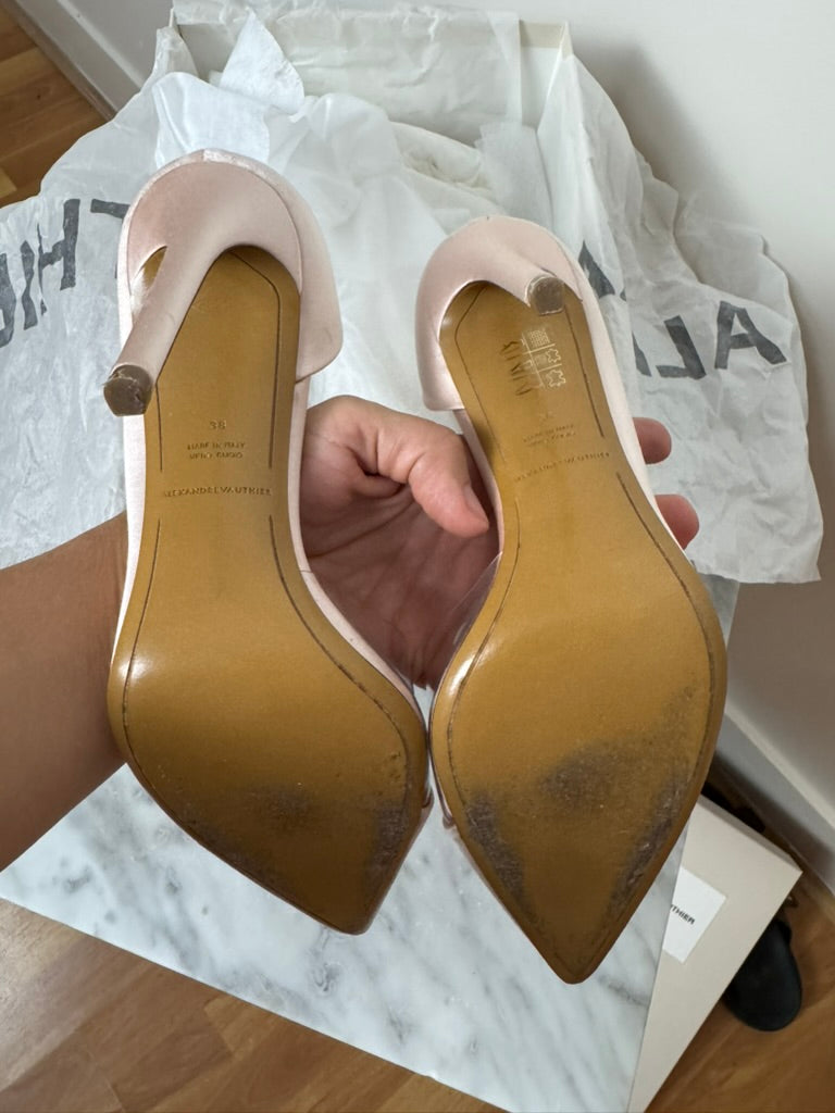 Alexandre Vauthier Satin Pink Heels Size 38