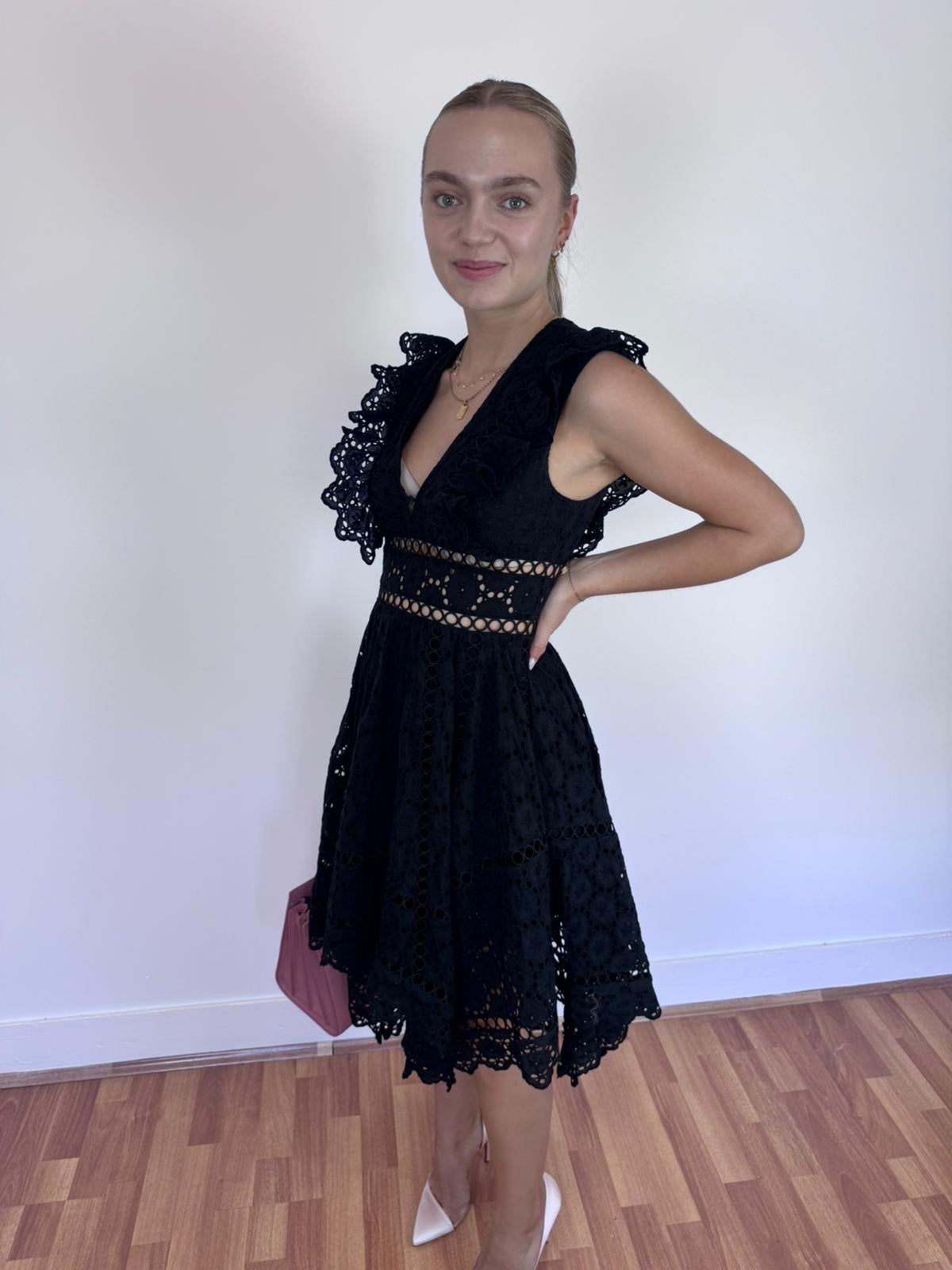 Zimmermann Divinity Wheel Day Dress in black