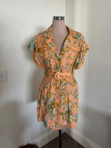 Zimmerman Lola roll cuffs mini skirt dress Size 1