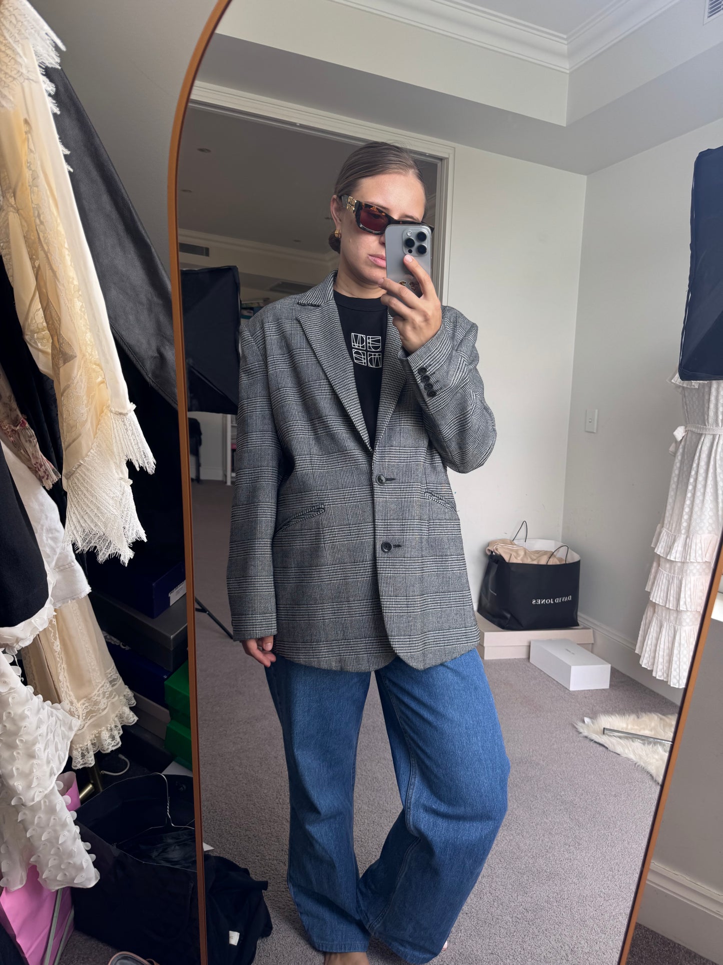 Farage oversized blazer size 8