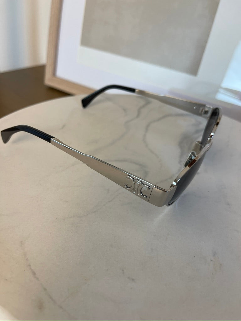 Celine Triomphe Sunglasses Silver Hardware