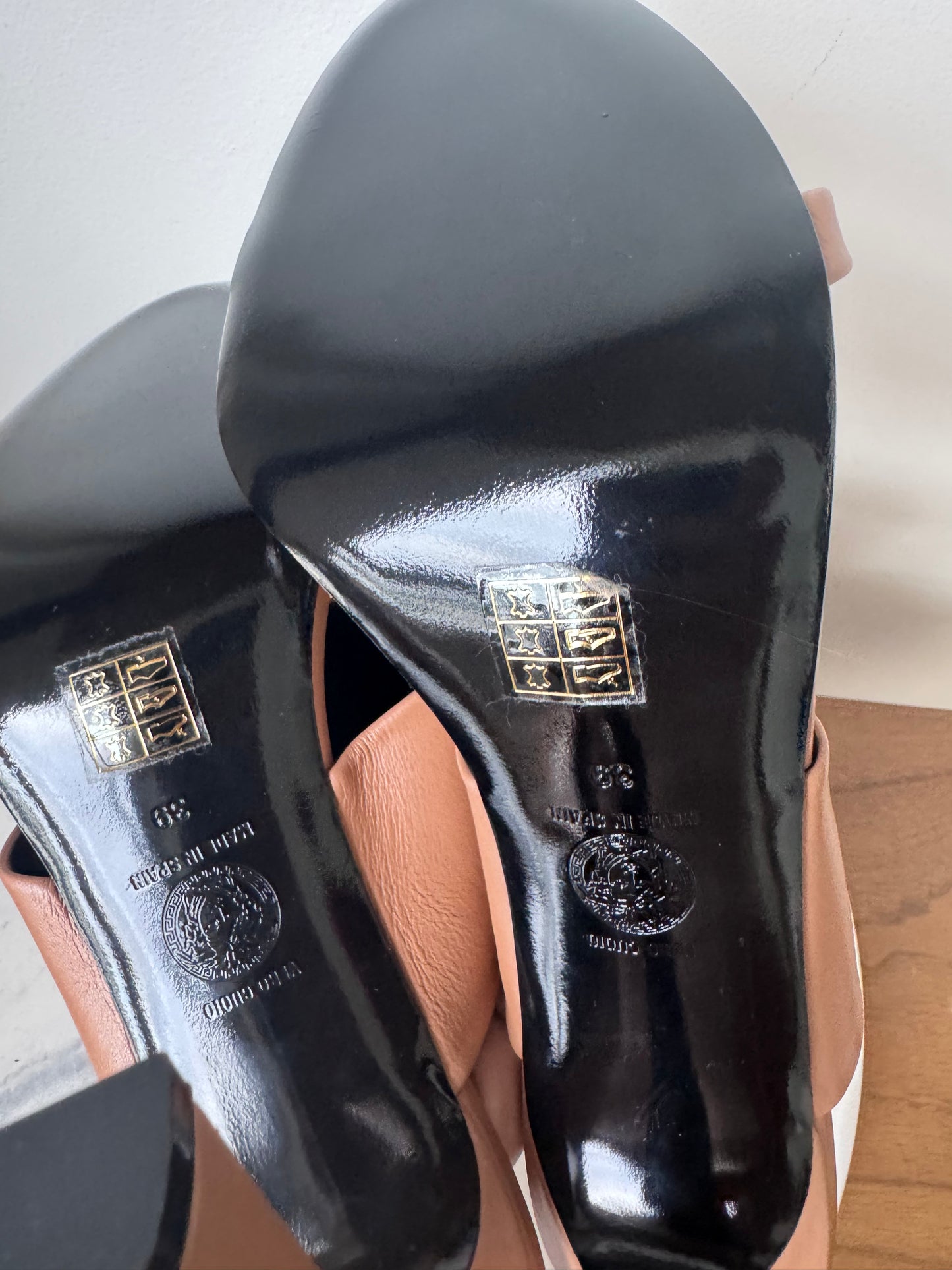Versace Medusa Plaque Mules size 39