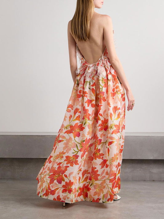 Zimmermann Tranquility Feather Dress Size 2