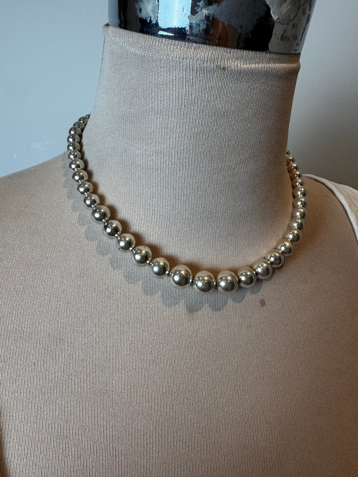 Tiffany Hardware Ball Necklace 
Sterling silver 925