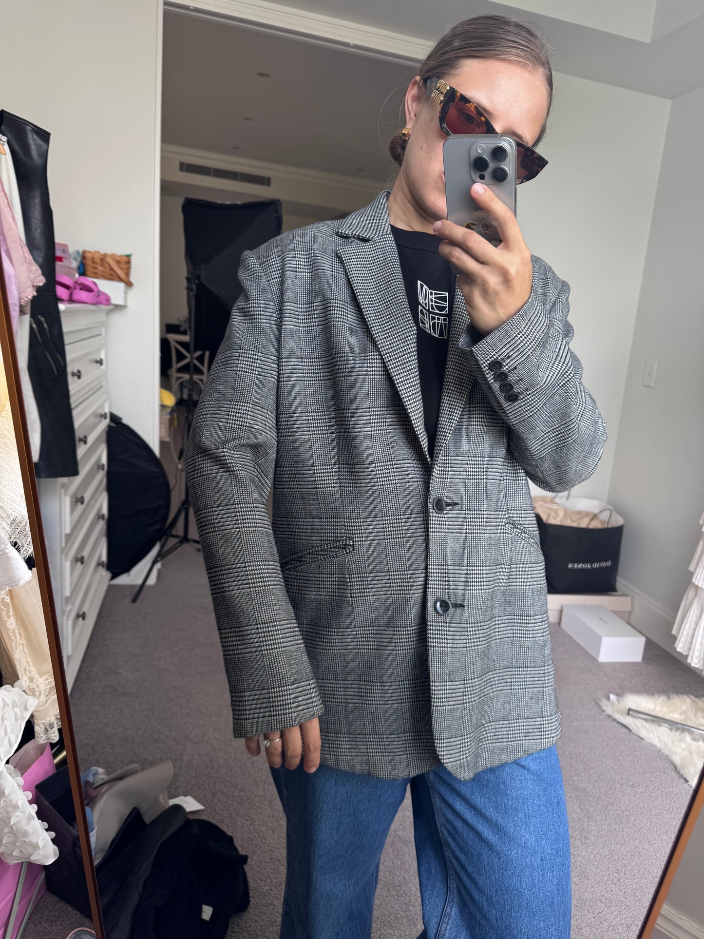 Farage oversized blazer size 8