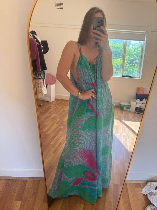 Camilla Silk Summer Dress Size small