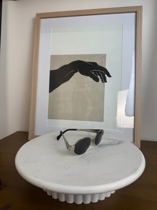Celine Triomphe Sunglasses Silver Hardware