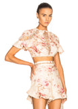 Zimmermann Corsair Top & Shorts Set Size 0
