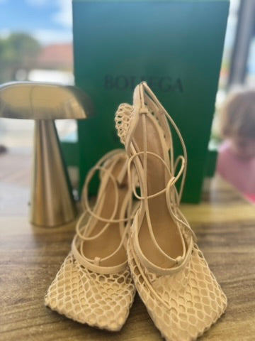 Bottega Veneta Lace Up Heel  Size 38