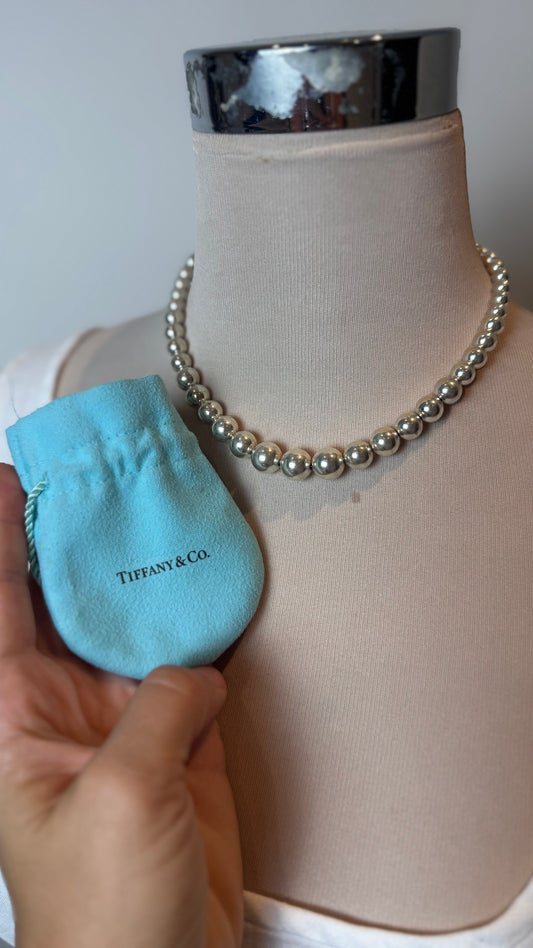 Tiffany Hardware Ball Necklace 
Sterling silver 925