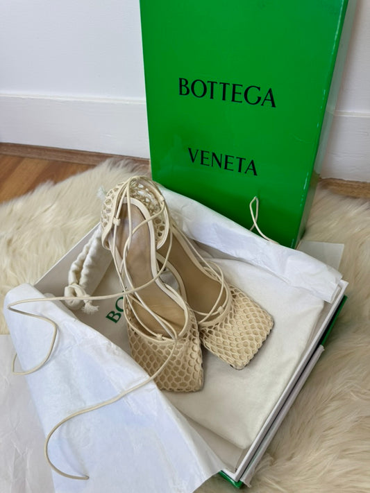 Bottega Veneta Lace Up Heel  Size 38