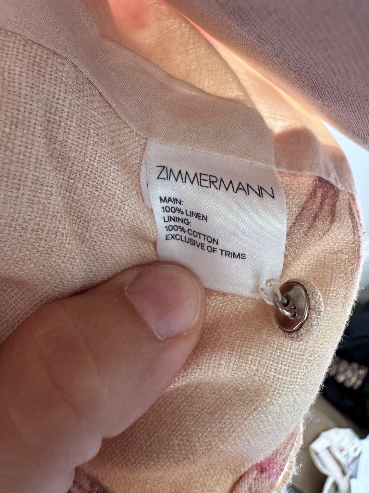 Zimmermann Corsair Top & Shorts Set Size 0