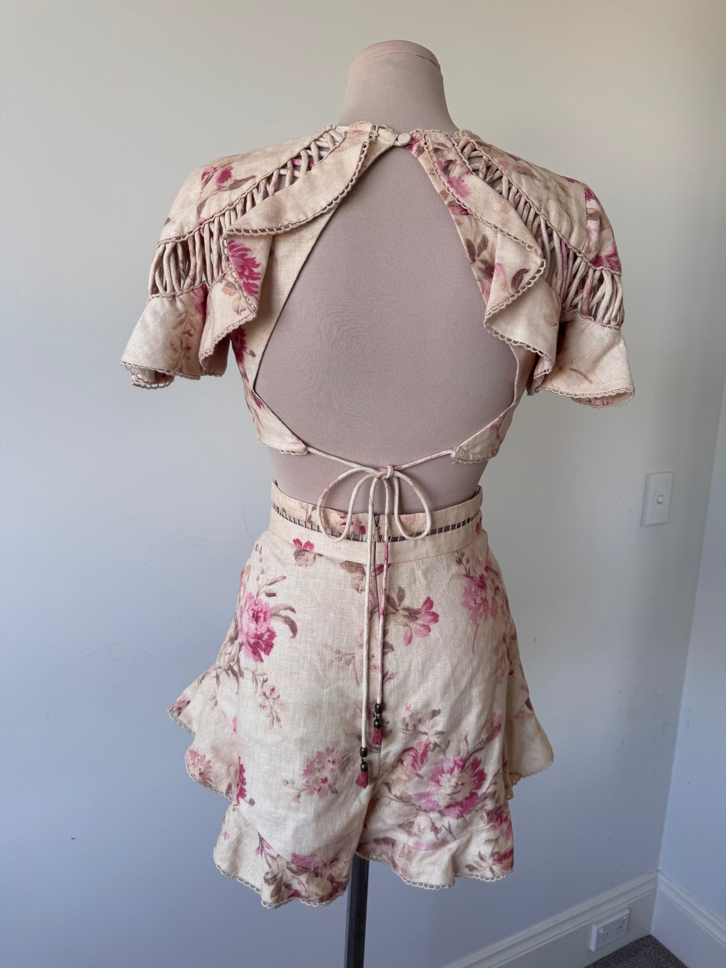 Zimmermann Corsair Top & Shorts Set Size 0