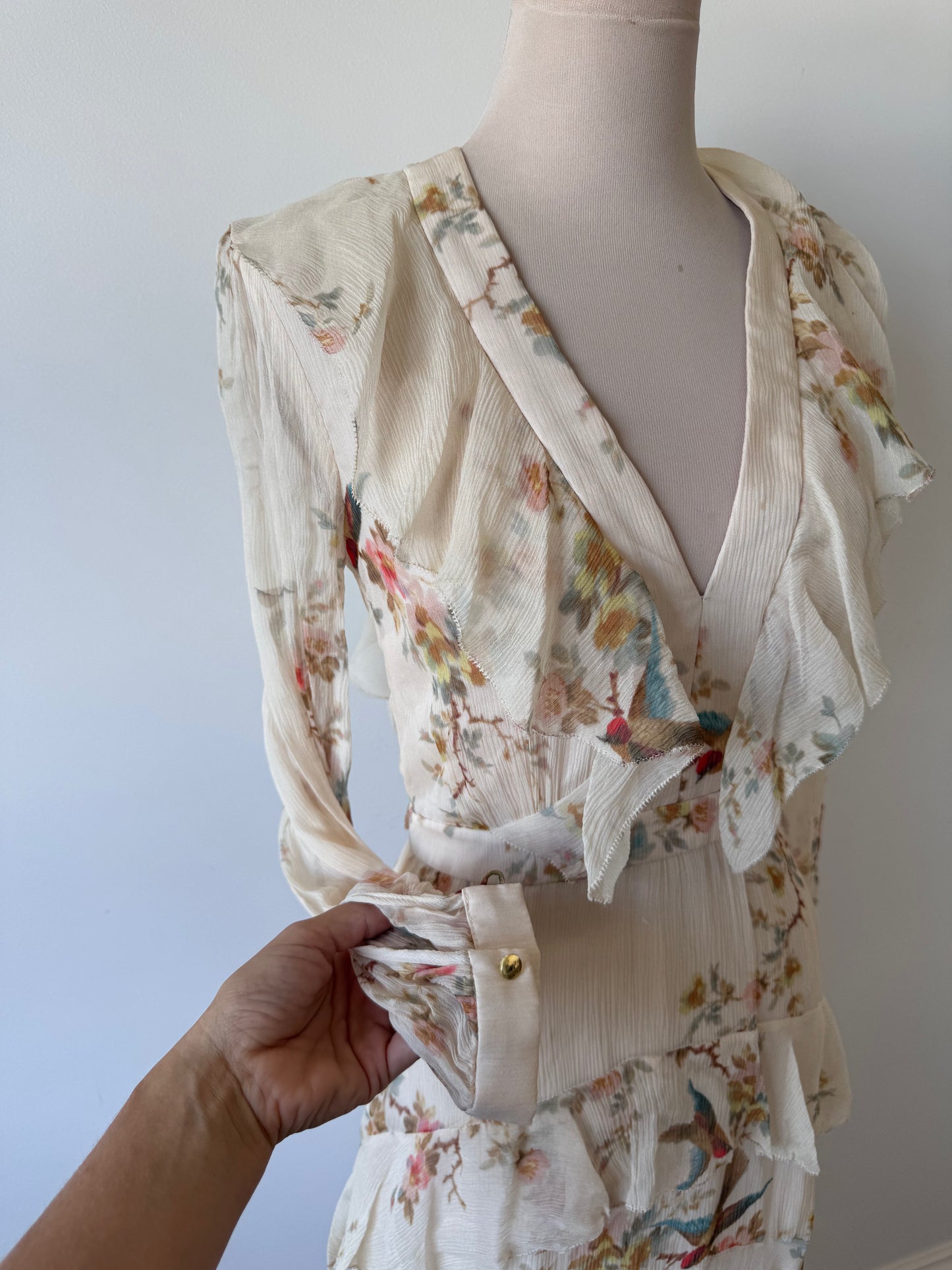 Zimmermann Folly Flutter long dress size 0