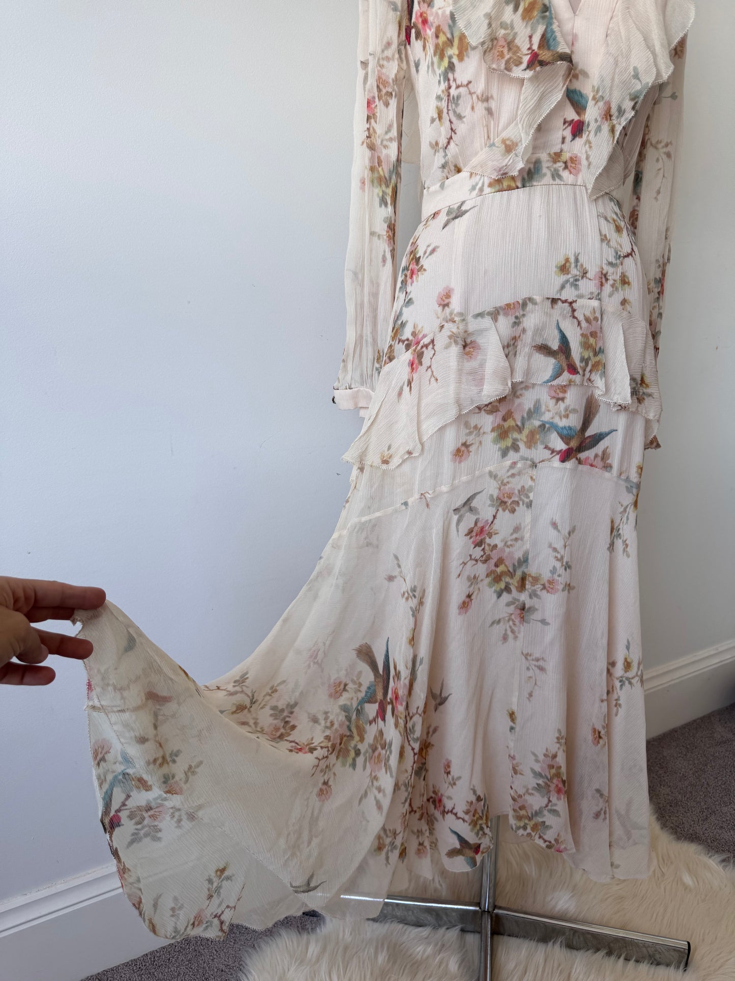 Zimmermann Folly Flutter long dress size 0