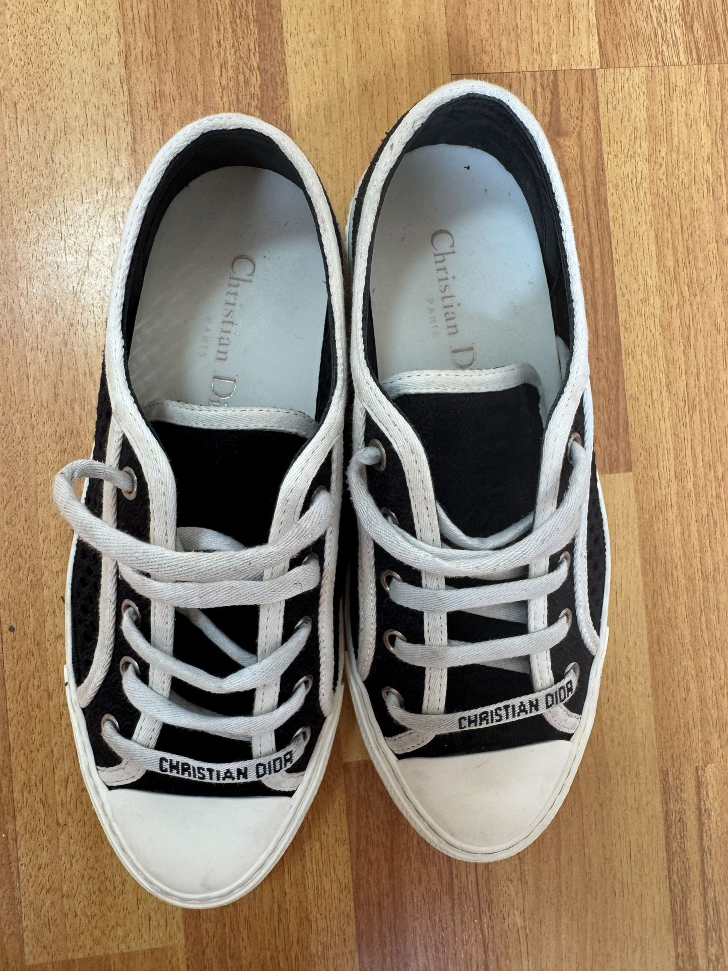 Dior walk n Dior perforated black sneakers