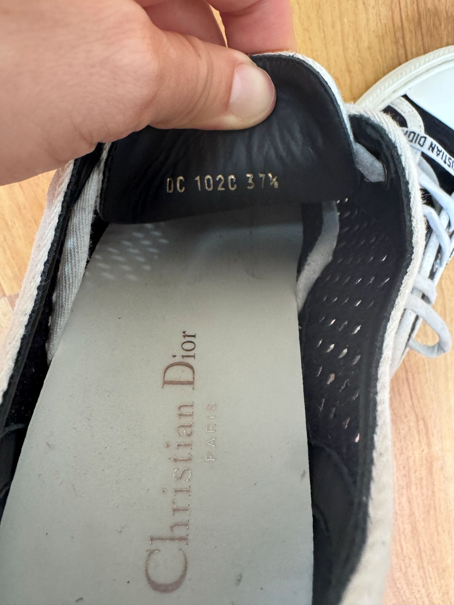 Dior walk n Dior perforated black sneakers