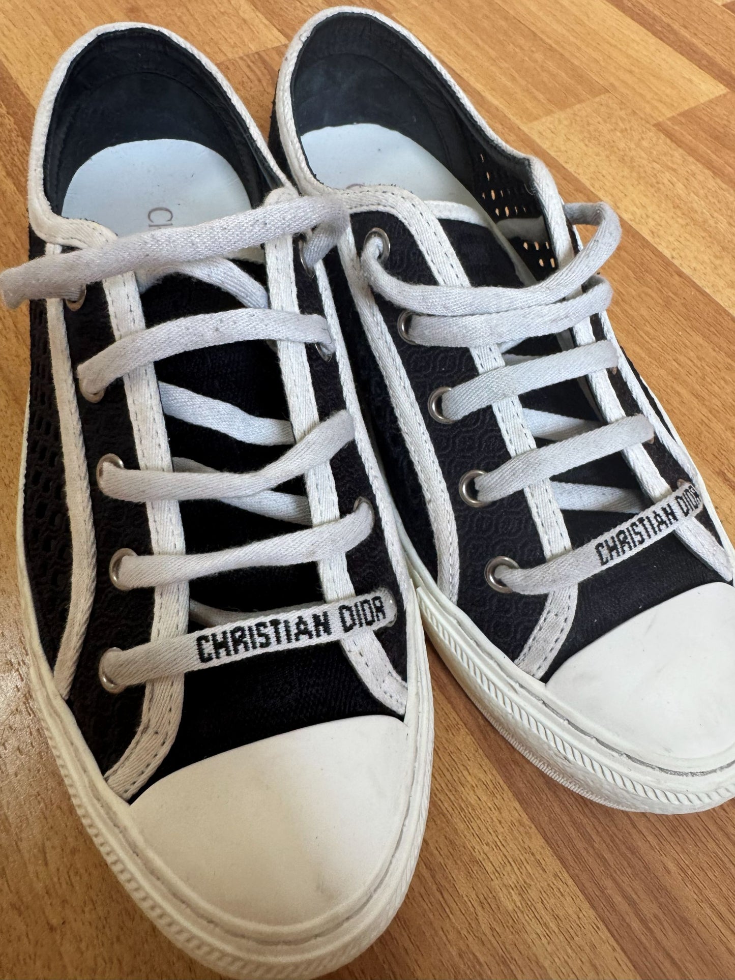 Dior walk n Dior perforated black sneakers
