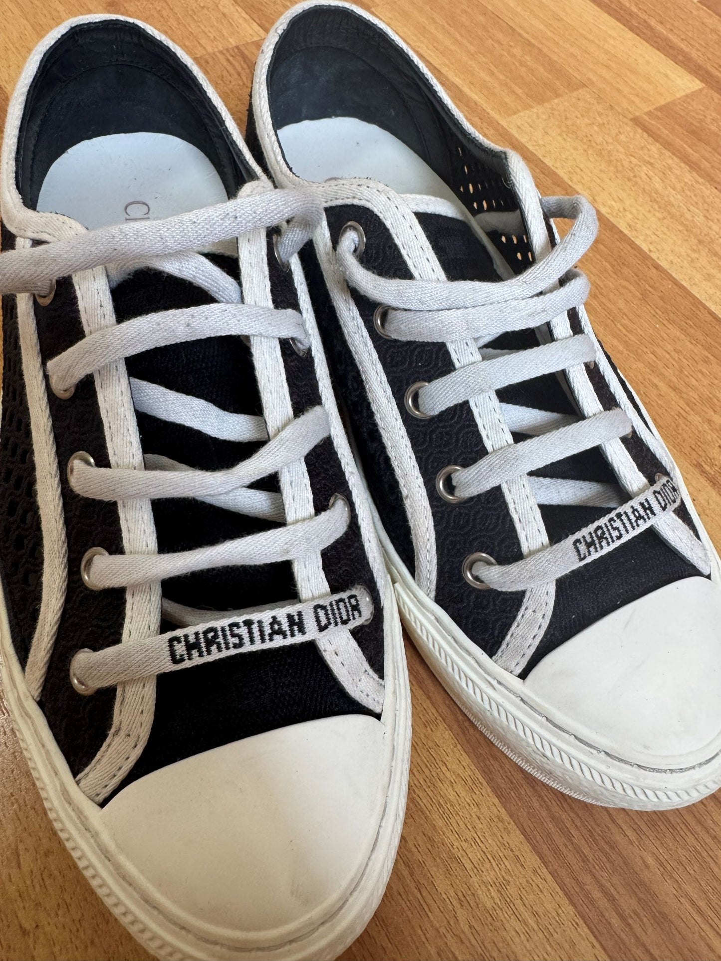 Dior walk n Dior perforated black sneakers