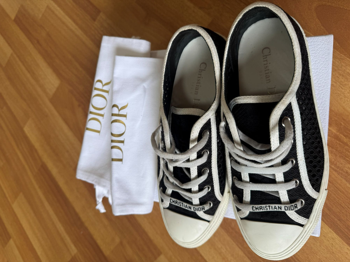 Dior walk n Dior perforated black sneakers