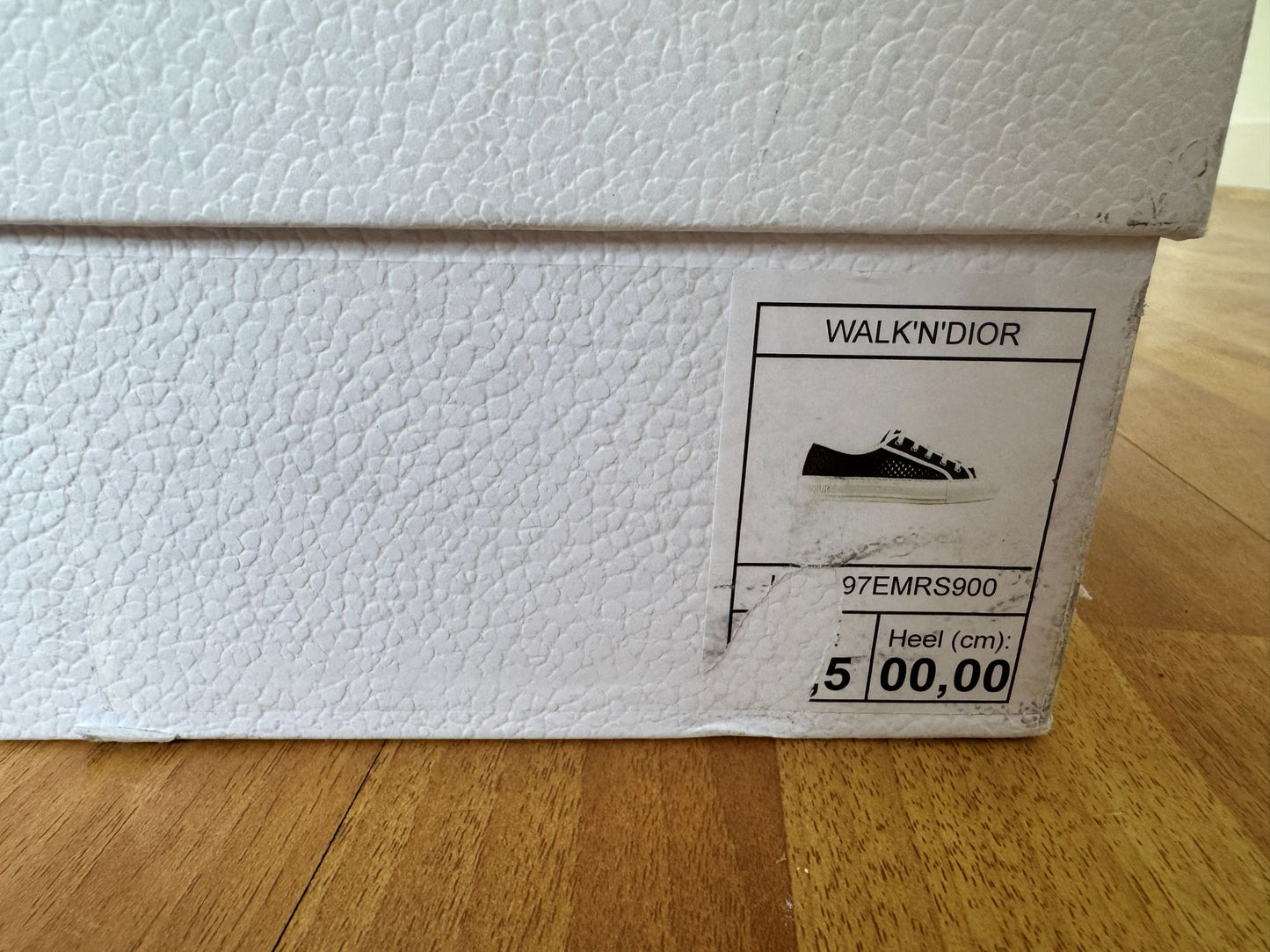 Dior walk n Dior perforated black sneakers