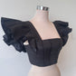 Aje Vanades Frill Top Size 8 in Black