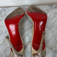 "Christian Louboutin Women's Nosy Spikes Pumps PVC and Leather 100"
