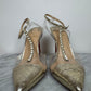 "Christian Louboutin Women's Nosy Spikes Pumps PVC and Leather 100"