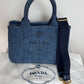 Prada Canapa Satchel-bag denim