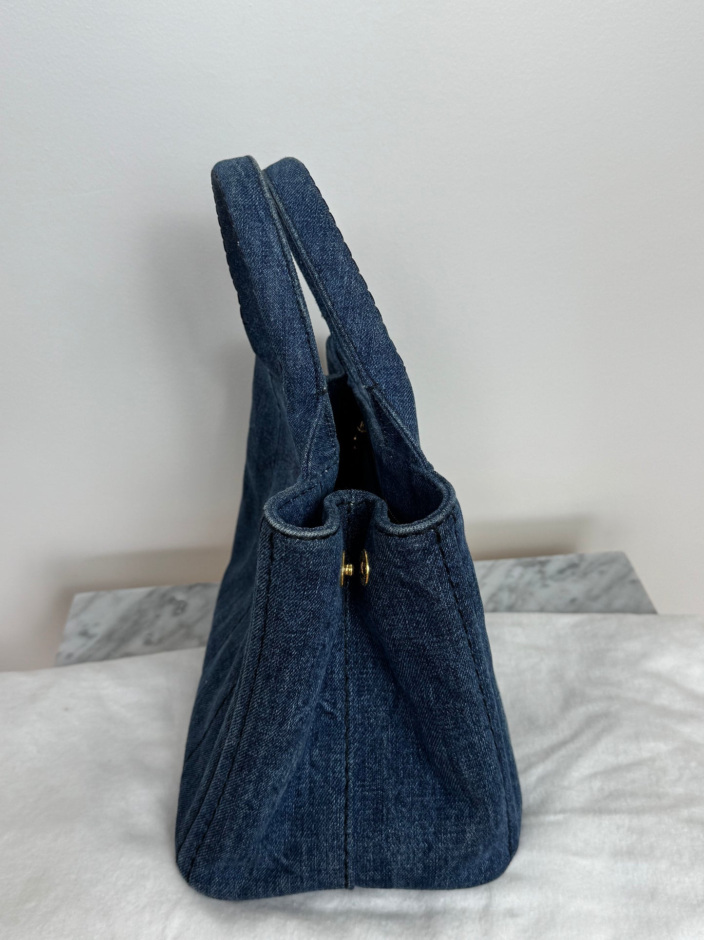 Prada Canapa Satchel-bag denim