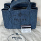Prada Canapa Satchel-bag denim