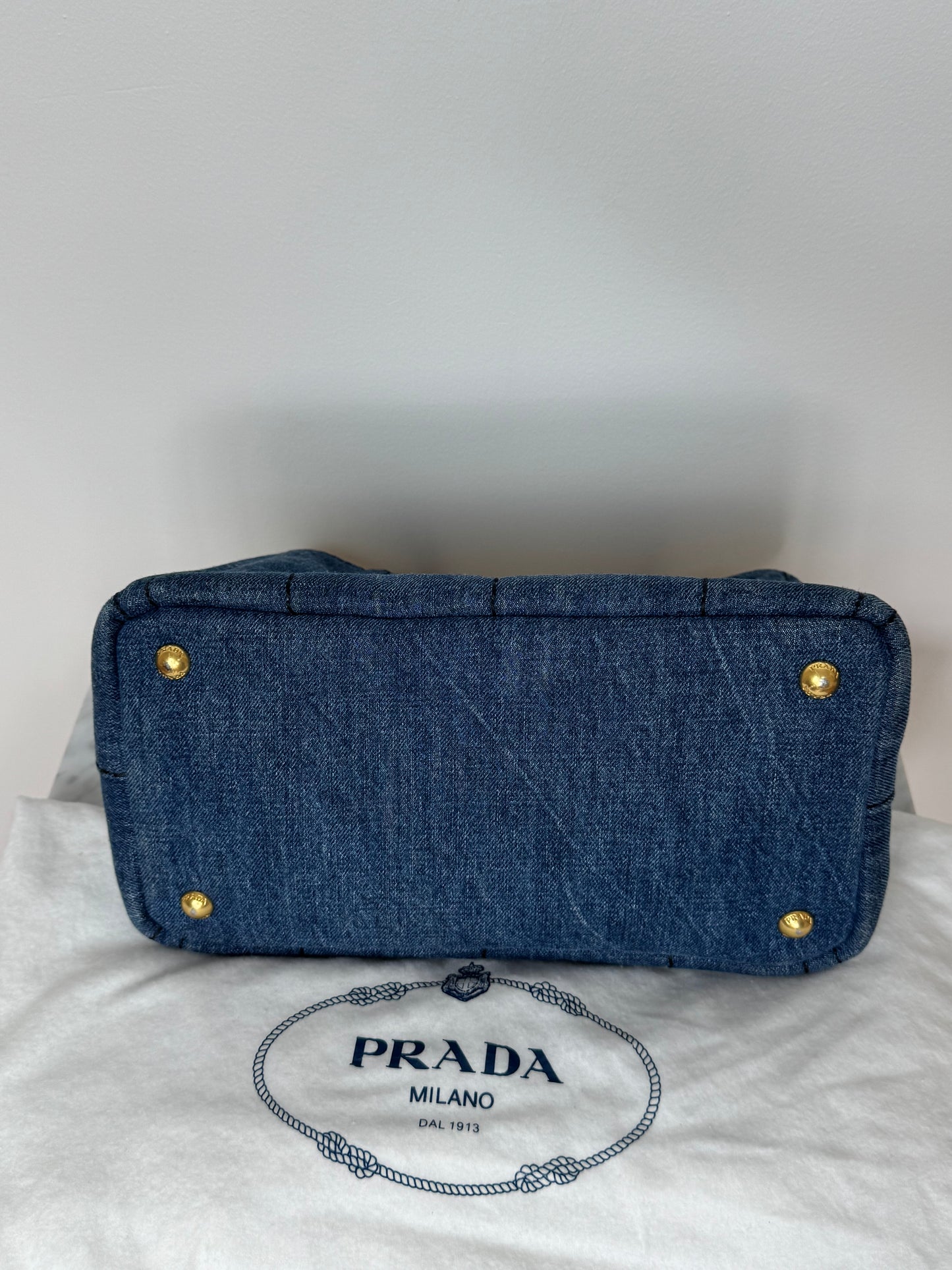 Prada Canapa Satchel-bag denim