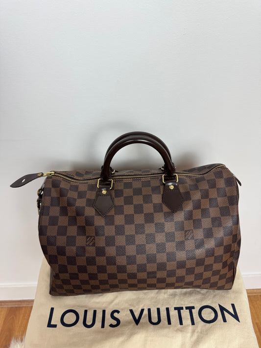 Louis Vuitton Damier Speedy 35 Handbag Mini Boston Bag