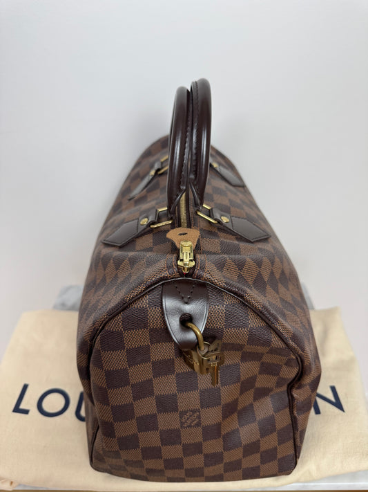 Louis Vuitton Damier Speedy 35 Handbag Mini Boston Bag