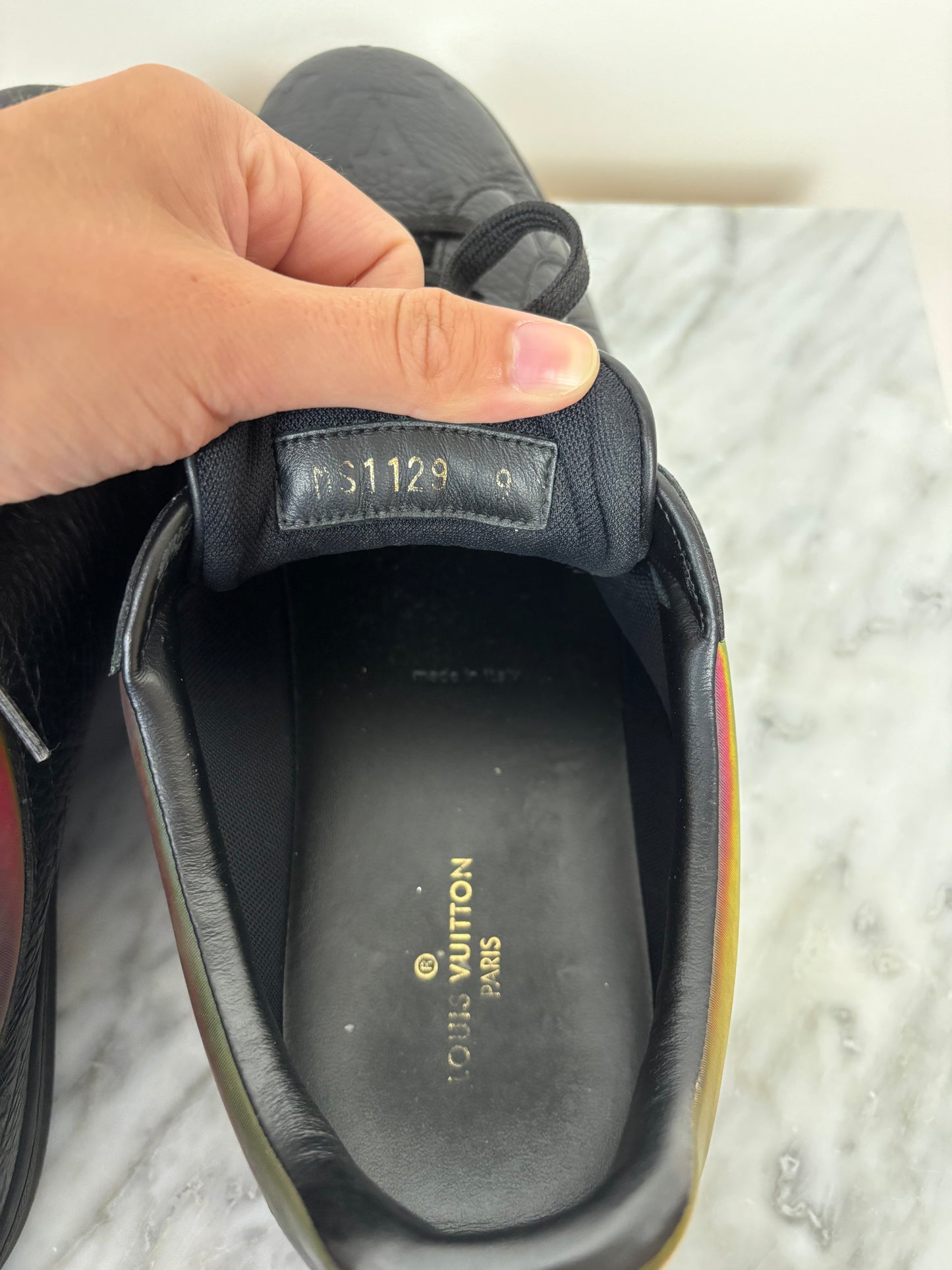 Louis Vuitton Luxembourg Black Monogram Sneaker