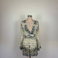 "Camilla Weave Front Tie Playsuit"