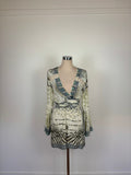 "Camilla Weave Front Tie Playsuit"